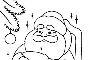Santa Claus coloring book for children 4 years old