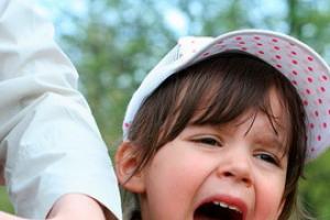 What to do if a child cries for any reason