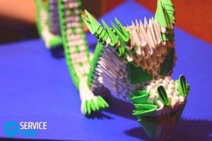 Origami vasmoduler steg för steg